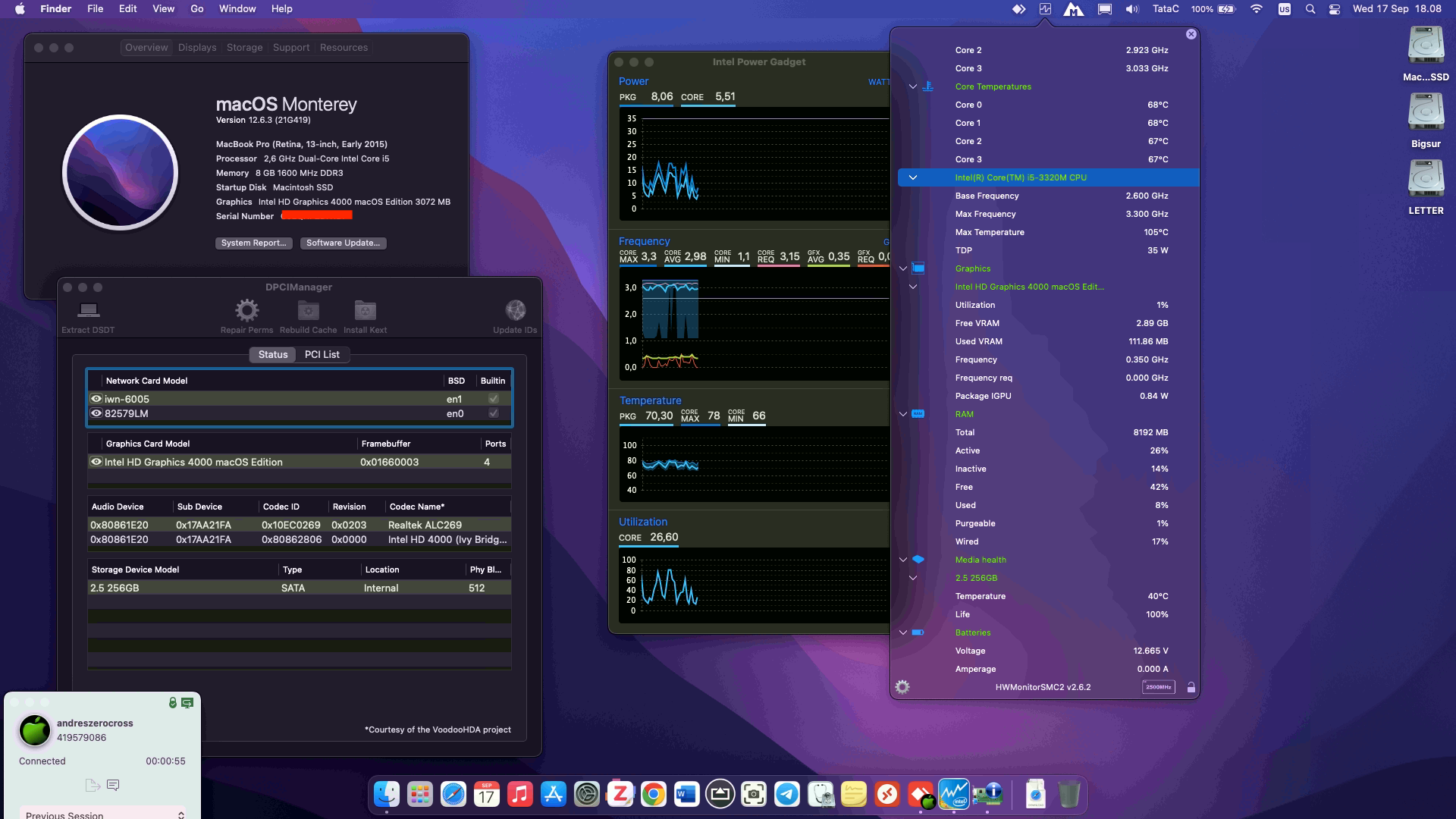 Lenovo Thinkpad X230 8th [IvyBridge   Intel HD 4000 + PS2]   OpenCore 1